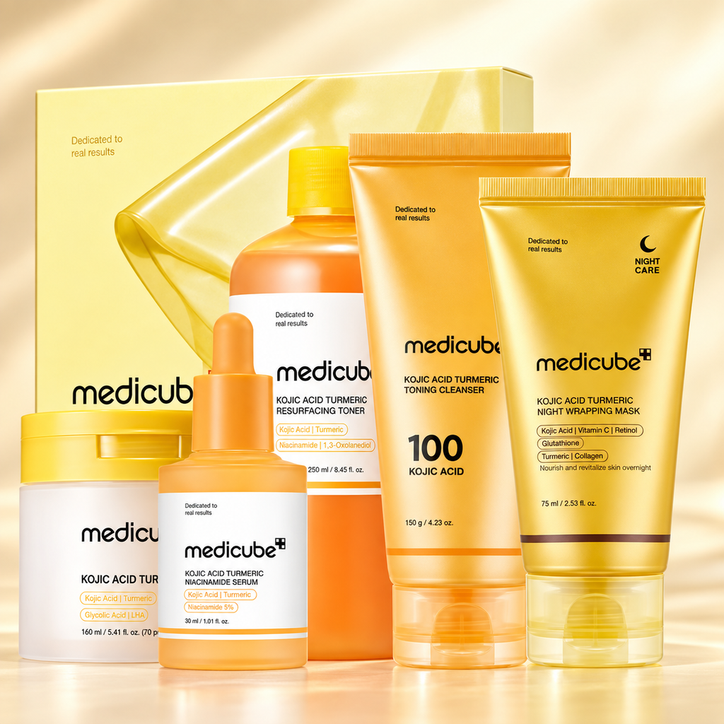 Medicube Sri Lanka Kojic Acid Turmeric brightening skincare set