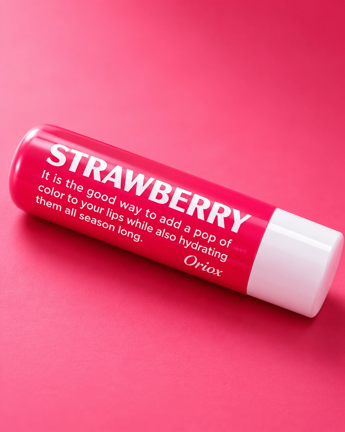 e4a82750-70d4-42a4-bbe0-68e6d233e353 Oriox Strawberry Tinted Lip Balm - Image 1